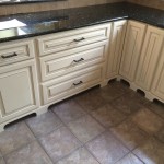 Custom cabinets with base board moulding