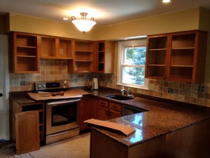 before kitchen refacing