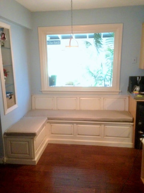 finished custom bench