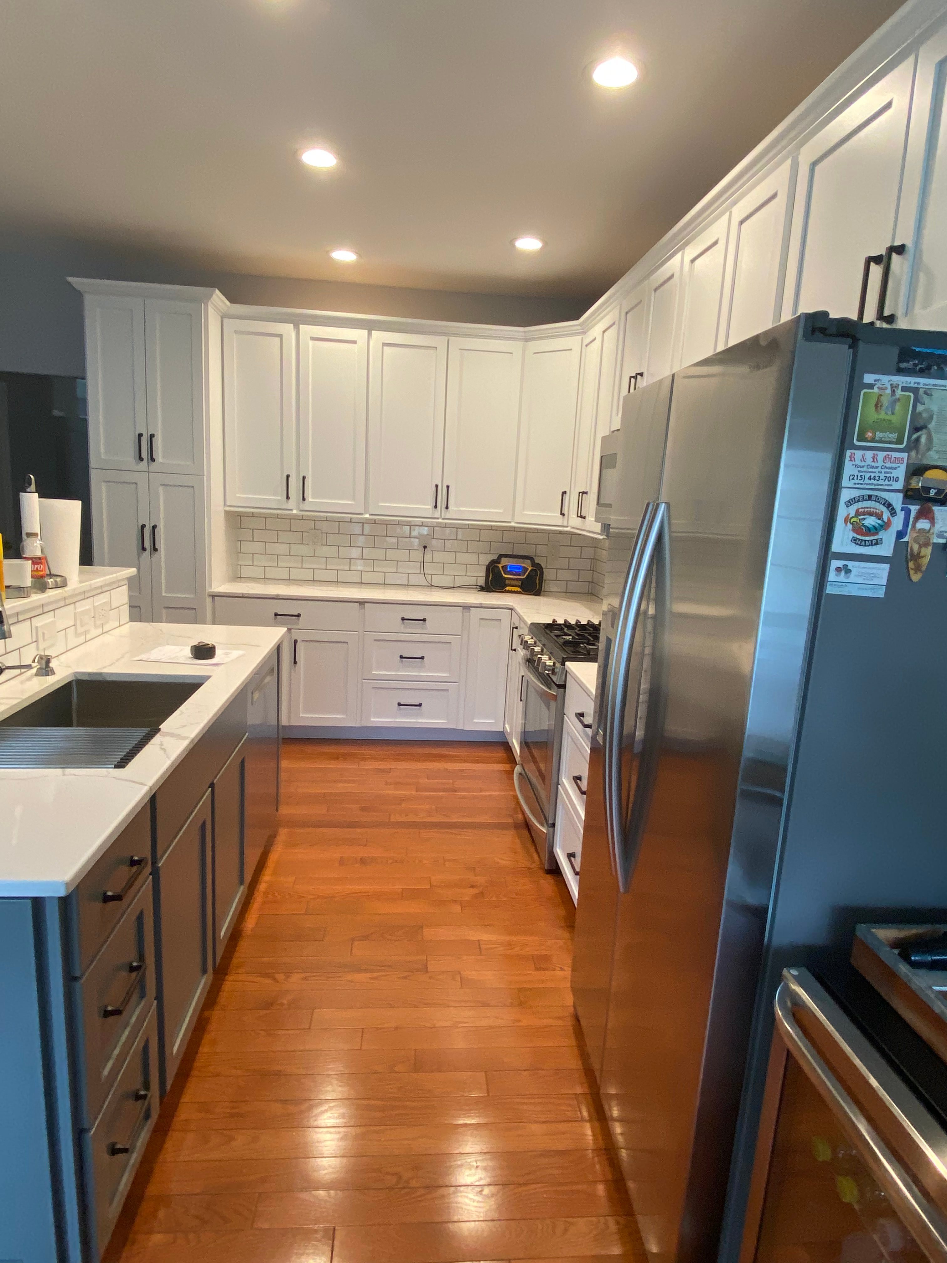 kitchen refacing project after
