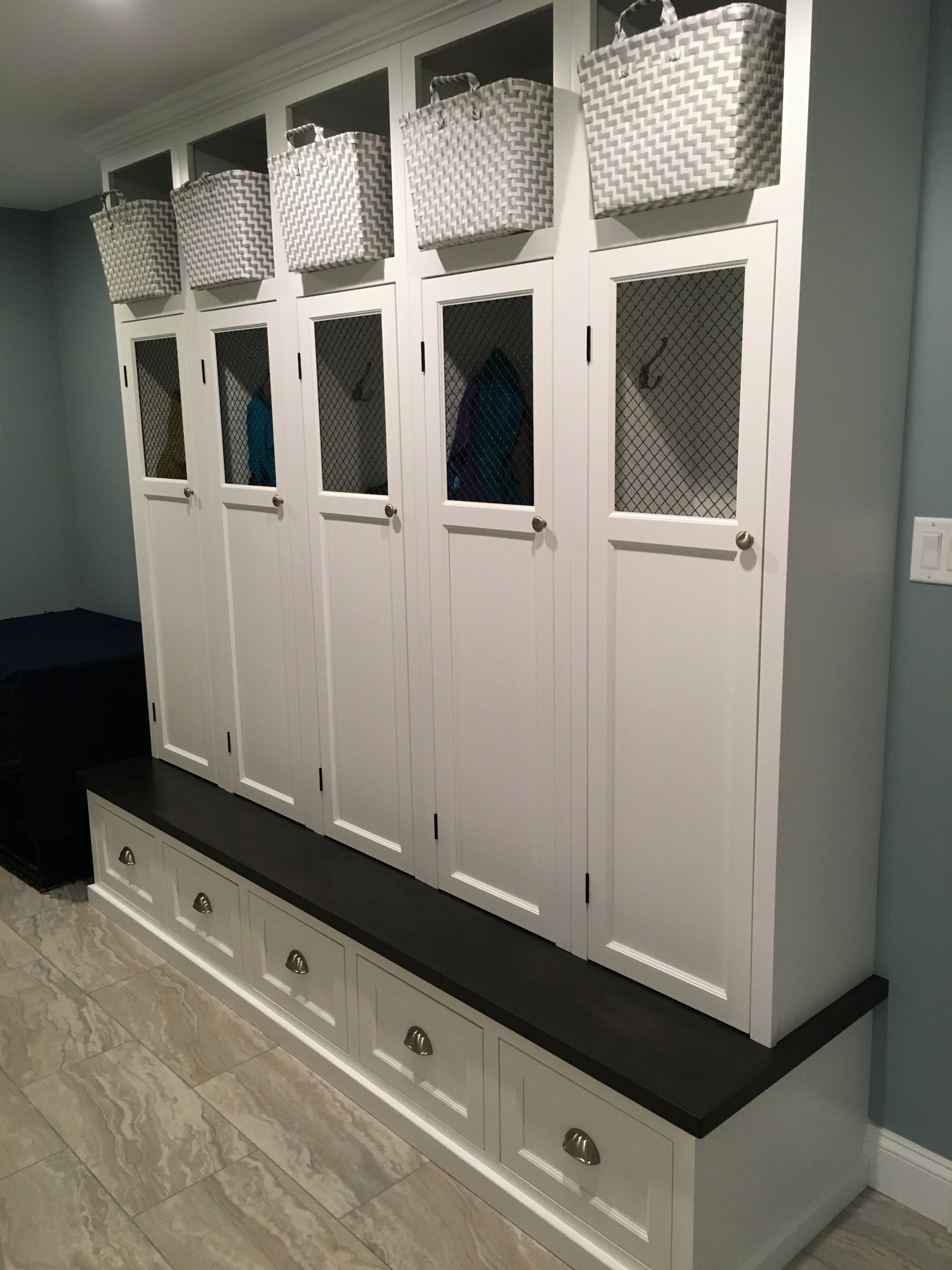 built-in storage cabinets