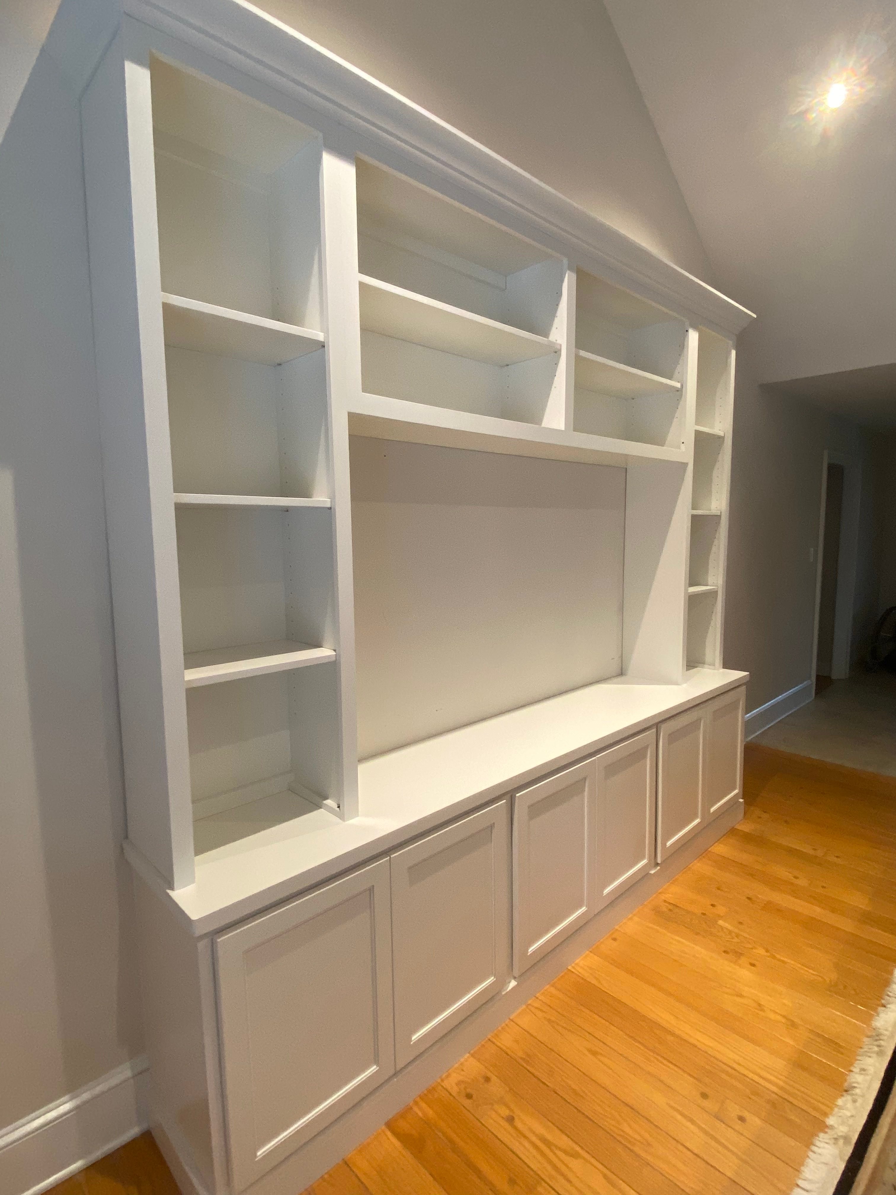 built-in entertainment center