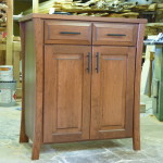 bathroom wood cabinet